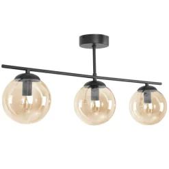 Cheap Potrójna lampa sufitowa w bursztynowym kolorze K-5164 z serii DELTA Żyrandole Nowoczesne