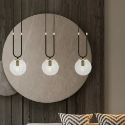 Fashion Potrójna lampa wisząca do oświetlenia stołu 1114/3 GLAM | Kaja Żyrandole Nowoczesne