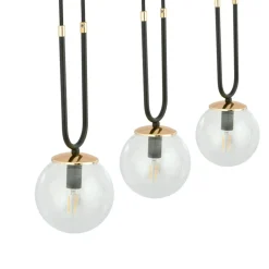 Fashion Potrójna lampa wisząca do oświetlenia stołu 1114/3 GLAM | Kaja Żyrandole Nowoczesne