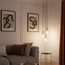 Cheap Potrójna lampa wisząca, kolorowe klosze ABR-3KOLOK-F KOLORENO | Kaja Żyrandole Nowoczesne