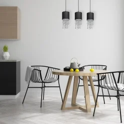 Sklep Kaja Potrójna lampa wisząca, kryształowa MLP64300 z serii ALMERIA | Kaja Oświetlenie