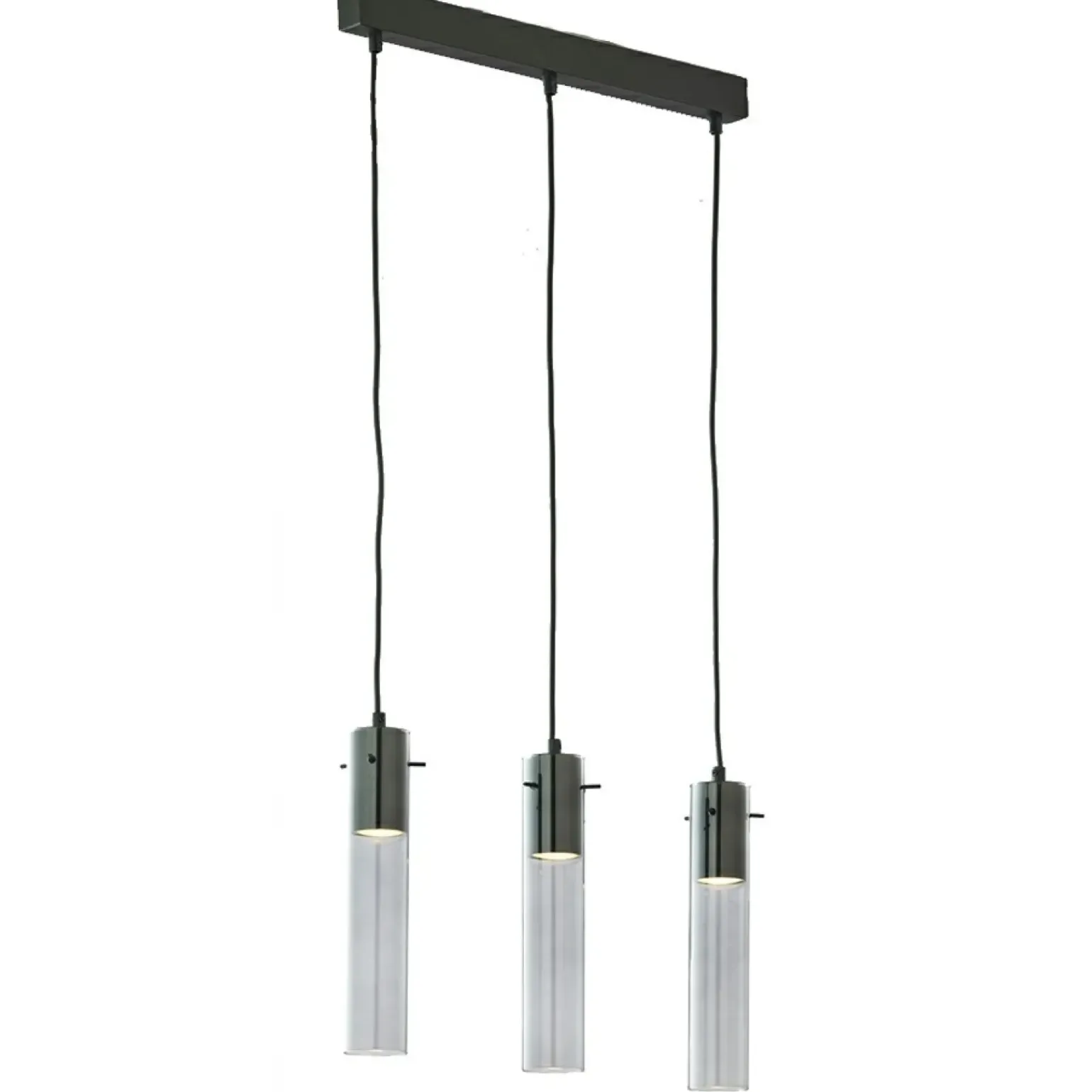 Discount Potrójna lampa wisząca na listwie, tuby nad stół TK 855 z serii LOOK Żyrandole Nowoczesne