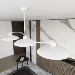Sklep Kaja Potrójna lampa wisząca nad wyspę 1354/3 FOSTER 3 WHITE | Kaja