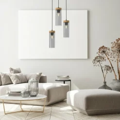 Best Potrójna lampa wisząca, regulacja wysokości MLP8666 z serii ELICA | Kaja Oświetl Żyrandole Nowoczesne