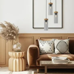 Best Potrójna lampa wisząca, regulacja wysokości MLP8666 z serii ELICA | Kaja Oświetl Żyrandole Nowoczesne