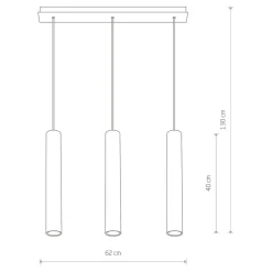Online Potrójna lampa wisząca, w kolorze u 7863 | Kaja Oświetlenie Żyrandole Nowoczesne