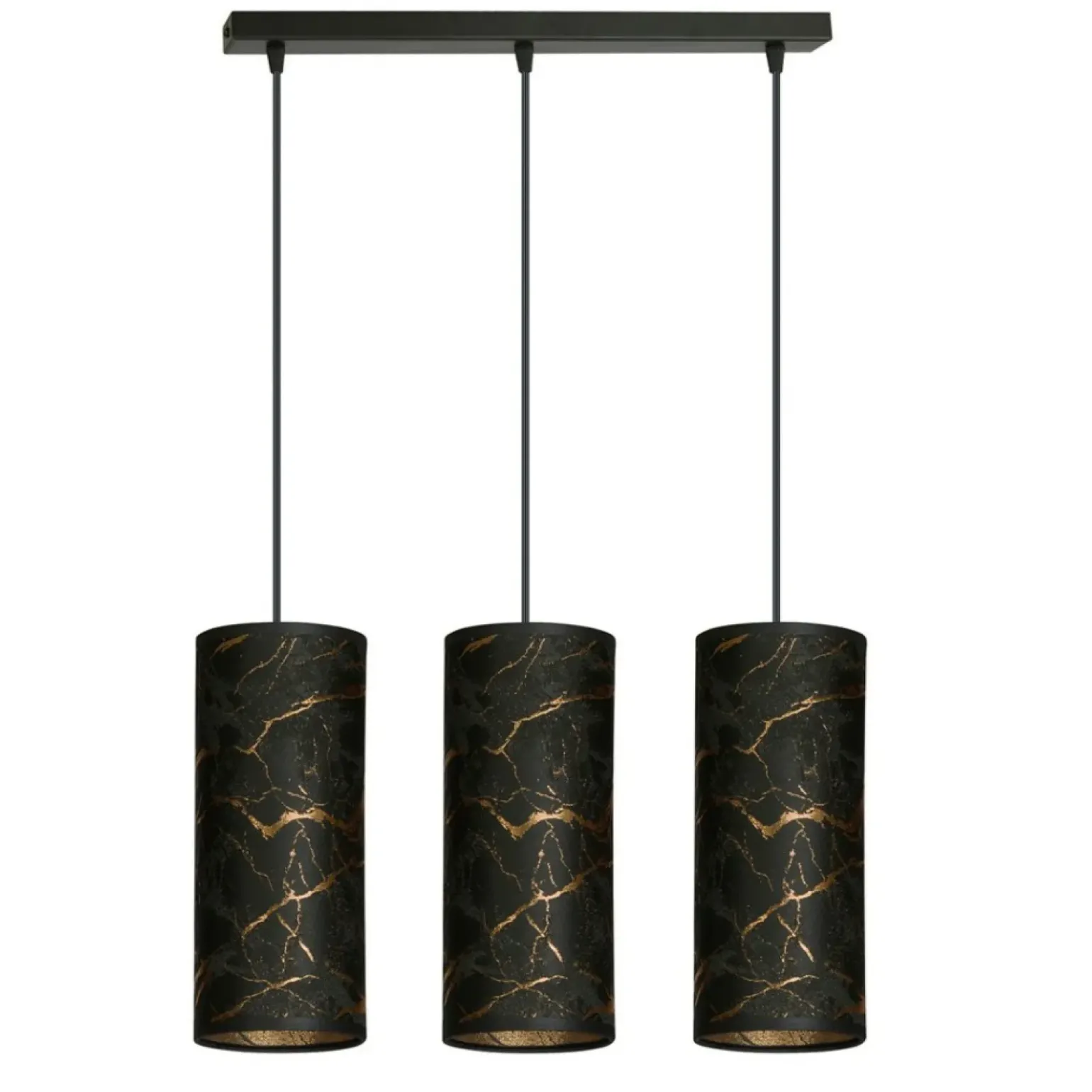 Best Potrójna lampa wisząca z abażurami 1056/3 KARLI | Kaja Oświetlenie Żyrandole Nowoczesne