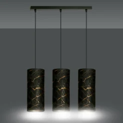 Best Potrójna lampa wisząca z abażurami 1056/3 KARLI | Kaja Oświetlenie Żyrandole Nowoczesne