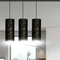 Best Potrójna lampa wisząca z abażurami 1056/3 KARLI | Kaja Oświetlenie Żyrandole Nowoczesne