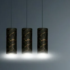 Best Potrójna lampa wisząca z abażurami 1056/3 KARLI | Kaja Oświetlenie Żyrandole Nowoczesne