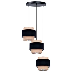 Sklep Kaja Potrójna lampa wisząca z abażurami, do salonu K-5232 z serii GATO