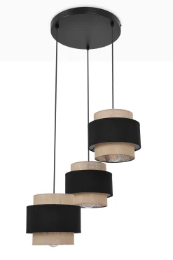 Sklep Kaja Potrójna lampa wisząca z abażurami, do salonu K-5232 z serii GATO