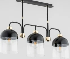 Store Potrójna lampa wisząca z designerskimi kloszami AL 63001 | Kaja Żyrandole Nowoczesne