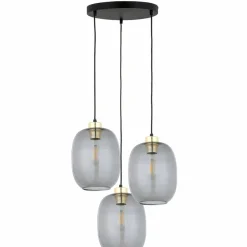 Fashion Potrójna lampa wisząca z dużymi kloszami, do salonu TK 4840 DELTA Żyrandole Nowoczesne