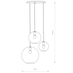Cheap Potrójna lampa wisząca z kloszami 7788 | Kaja Oświetlenie Żyrandole Nowoczesne