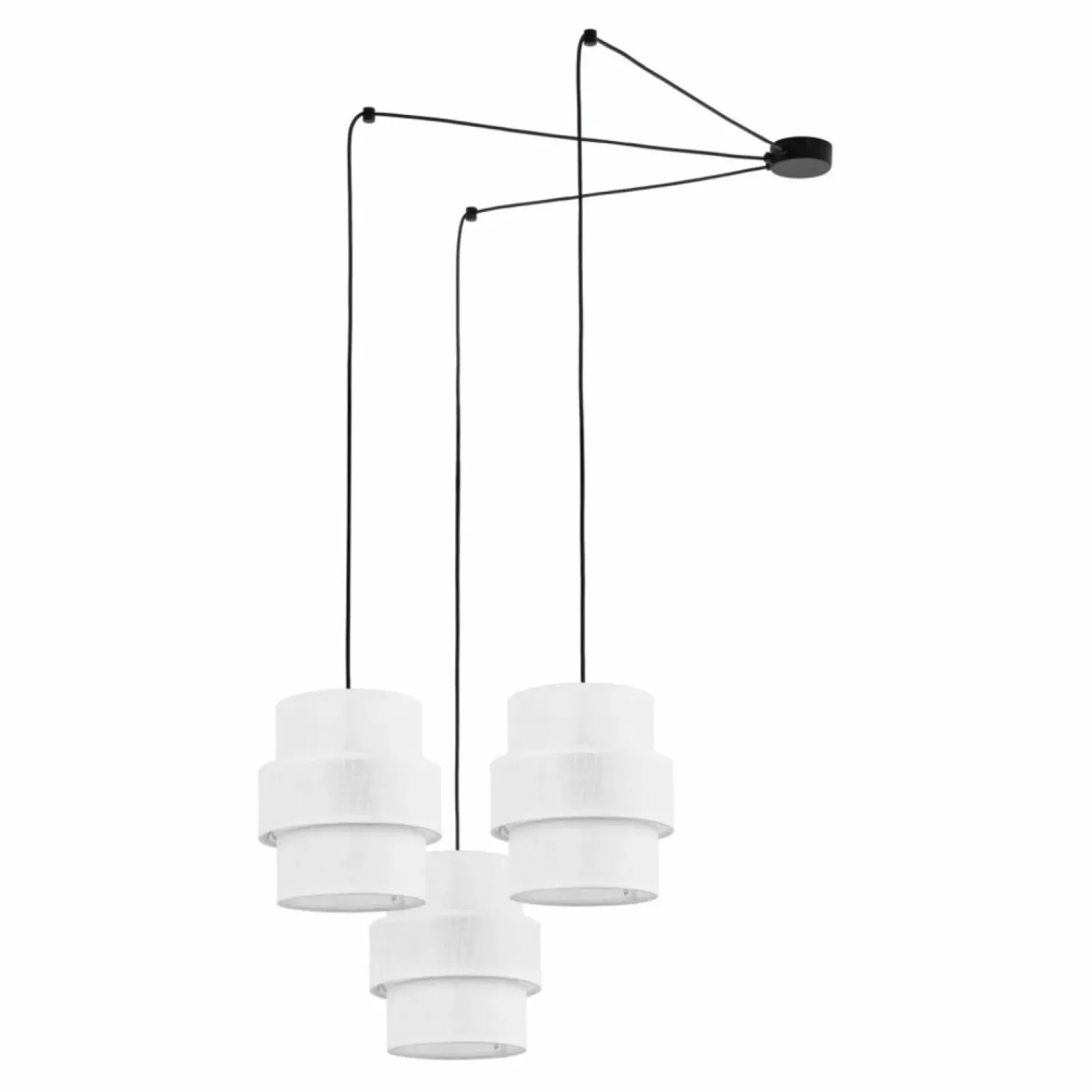 Best Sale Potrójna lampa z długimi przewodami TK 5975 CALISTO WHITE | Kaja Żyrandole Nowoczesne