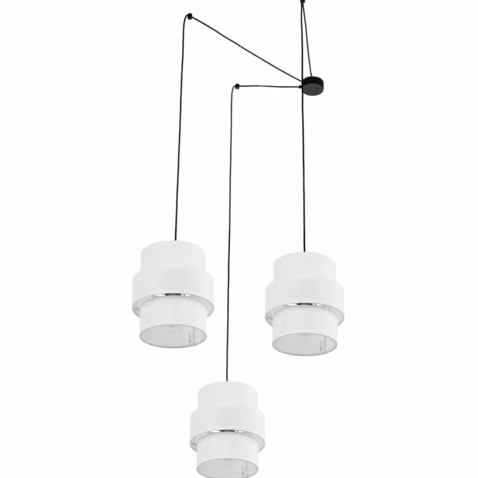 Best Sale Potrójna lampa z długimi przewodami TK 5975 CALISTO WHITE | Kaja Żyrandole Nowoczesne