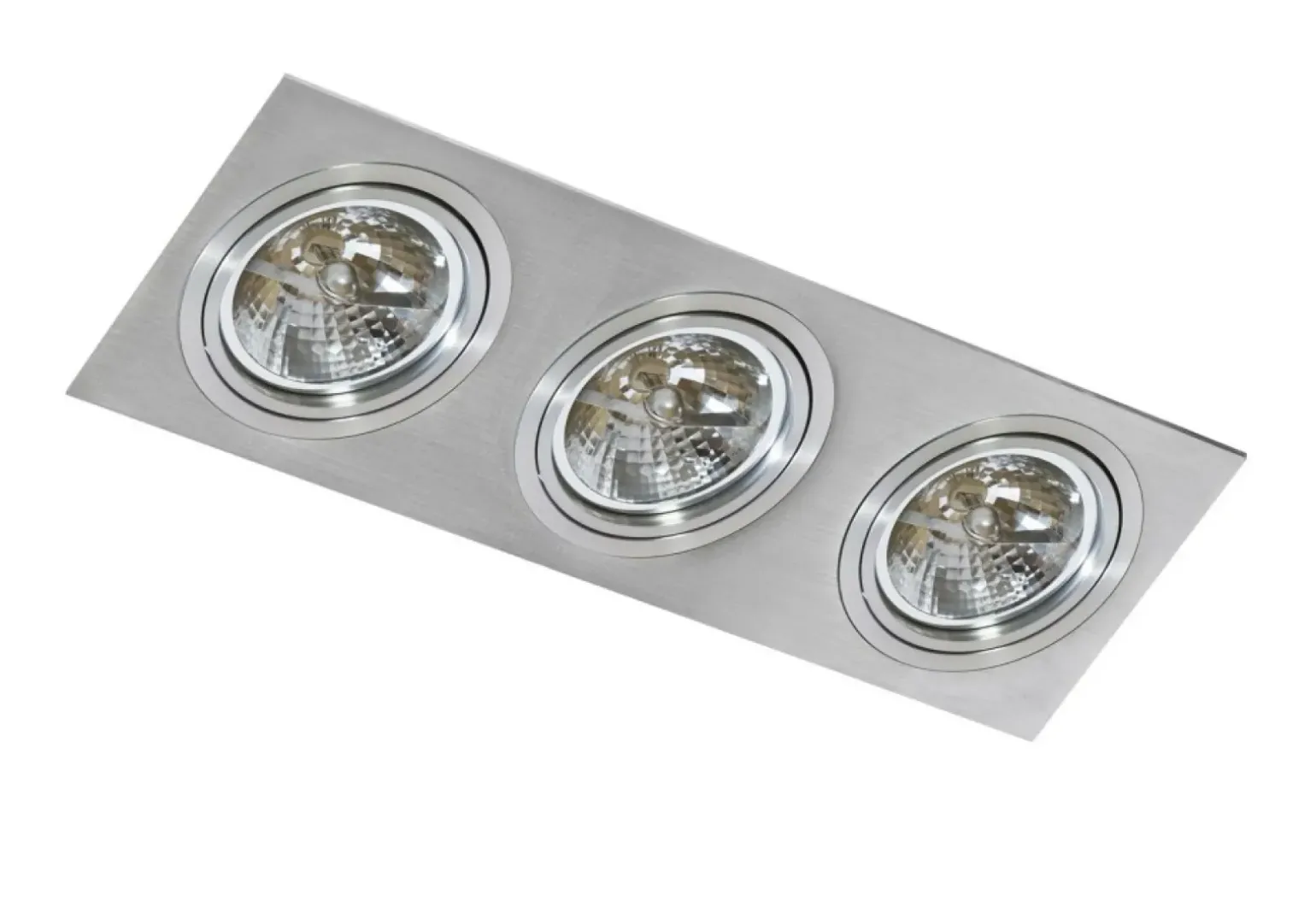 Sklep Kaja Potrójna, srebrna oprawa podtynkowa oczko do holu AZ0773 SIRO | Kaja