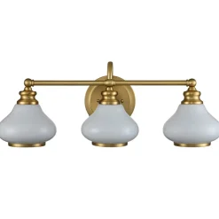 Sklep Kaja Potrójny kinkiet, kolor mosiądzu HK-AINSLEY3-BATH-BB z serii AINSLEY