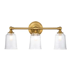 Sklep Kaja Potrójny kinkiet, mosiądz FE-HUGOLAKE3BATH-BB z serii HUGUENOT LAKE