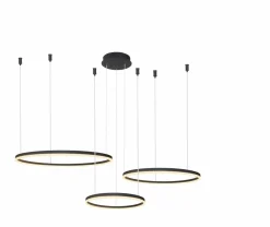 Clearance Potrójny żyrandol LED z pilotem w zestawie AZ4975 HALO | Kaja Żyrandole Nowoczesne