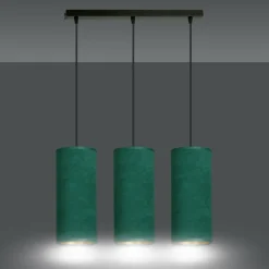 Online Potrójny zwis z zielono-złotymi zwisami 1058/3 BENTE | Kaja Żyrandole Nowoczesne