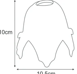 Sklep Kaja Półprzezroczysty klosz z drobinami K-HP-PS-110 KLOSZ