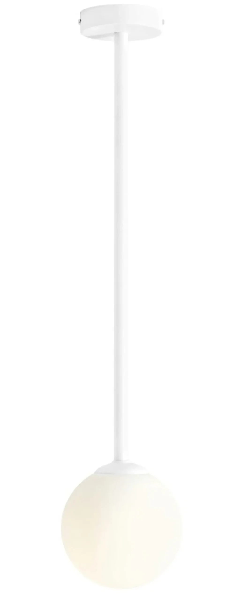 Sklep Kaja Prosta, biała lampa sufitowa z okrągłym kloszem 1080PL_G_M PINNE