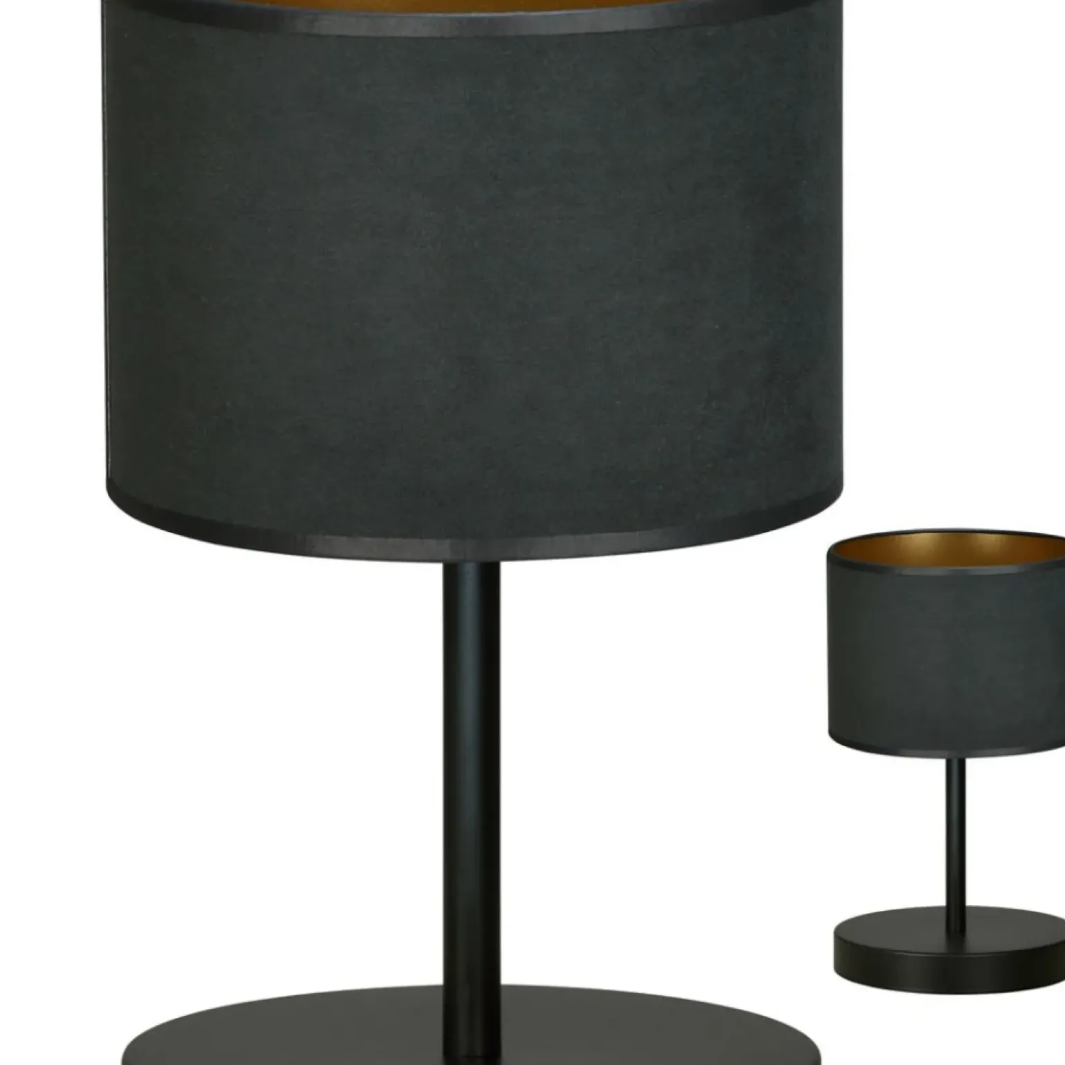 Sklep Kaja Prosta, czarna lampka stołowa na szafkę nocną 1054/LN1 HILDE | Kaja