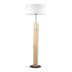 Sklep Kaja Prosta, drewniana lampa podłogowa do salonu 87626904 PINO | Kaja