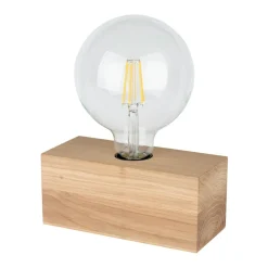 Sklep Kaja Prosta, drewniana lampka stołowa bez klosza 7460174 THEO | Kaja
