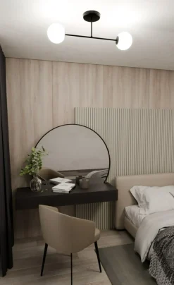 Best Sale Prosta, dwukierunkowa lampa sufitowa do holu 1232/2 z serii ROMA Żyrandole Nowoczesne