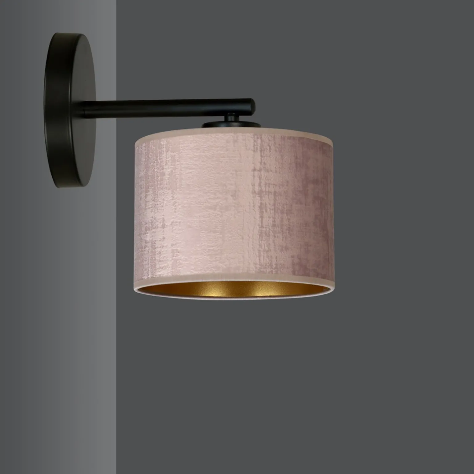 Sklep Kaja Prosta lampa ścienna z dwukolorowym abażurem 1053/K1 HILDE | Kaja