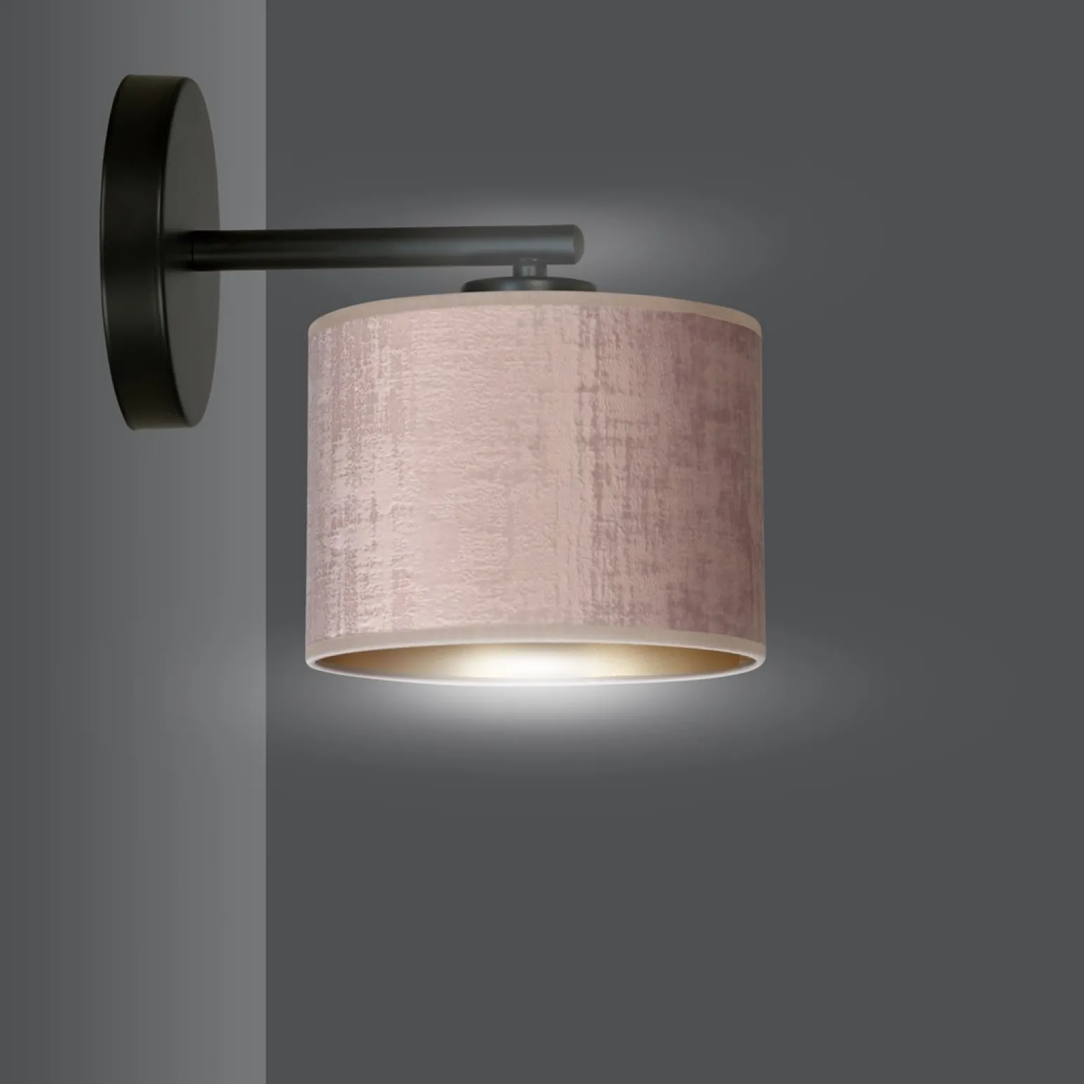 Sklep Kaja Prosta lampa ścienna z dwukolorowym abażurem 1053/K1 HILDE | Kaja