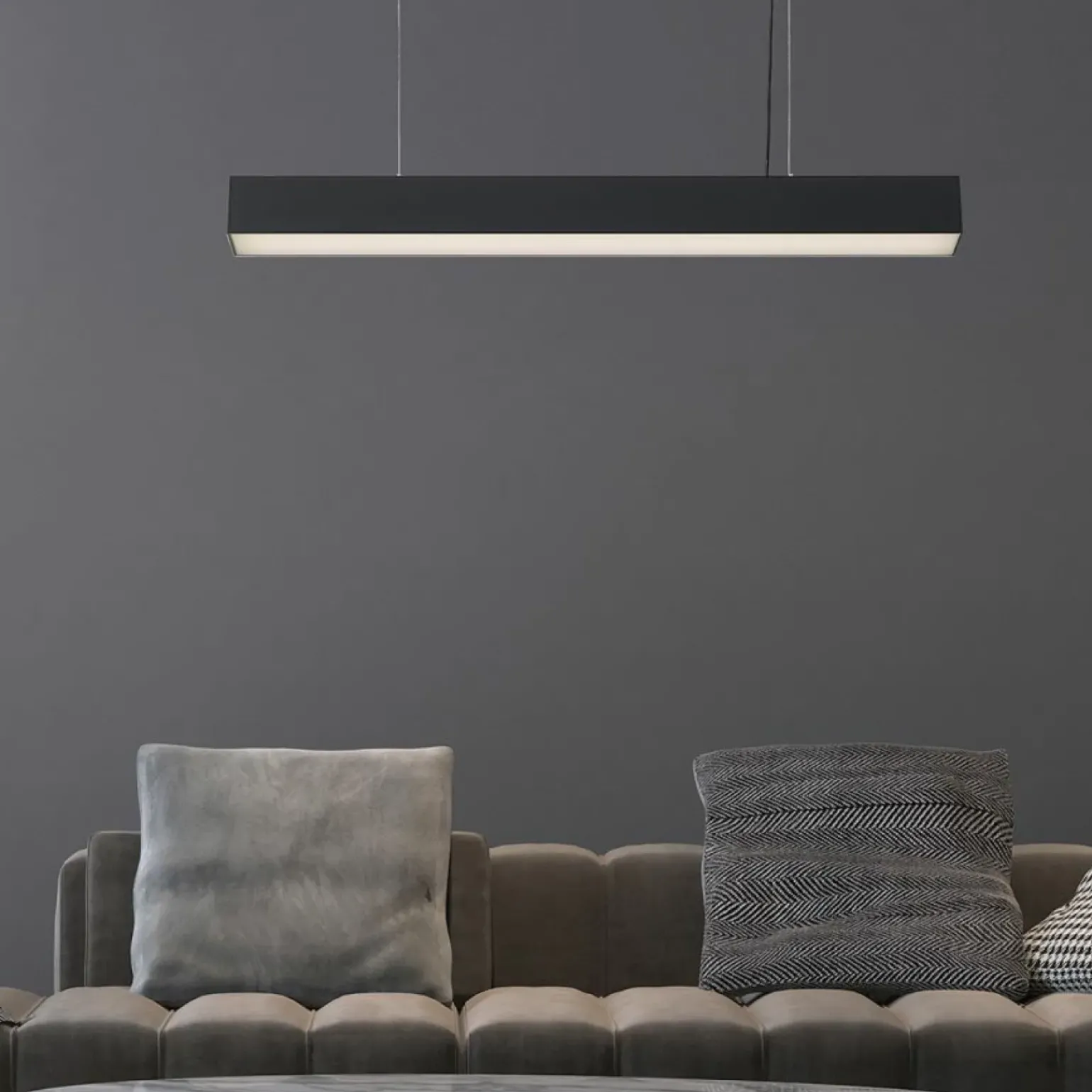 Hot Prosta lampa LED nad stół 80cm LP-1401/1P M BK SMART LUCI M | Kaja Żyrandole Nowoczesne
