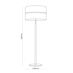 Sklep Kaja Prosta lampa podłogowa na drewnianej nodze TK 5597 z serii ECO | Kaja