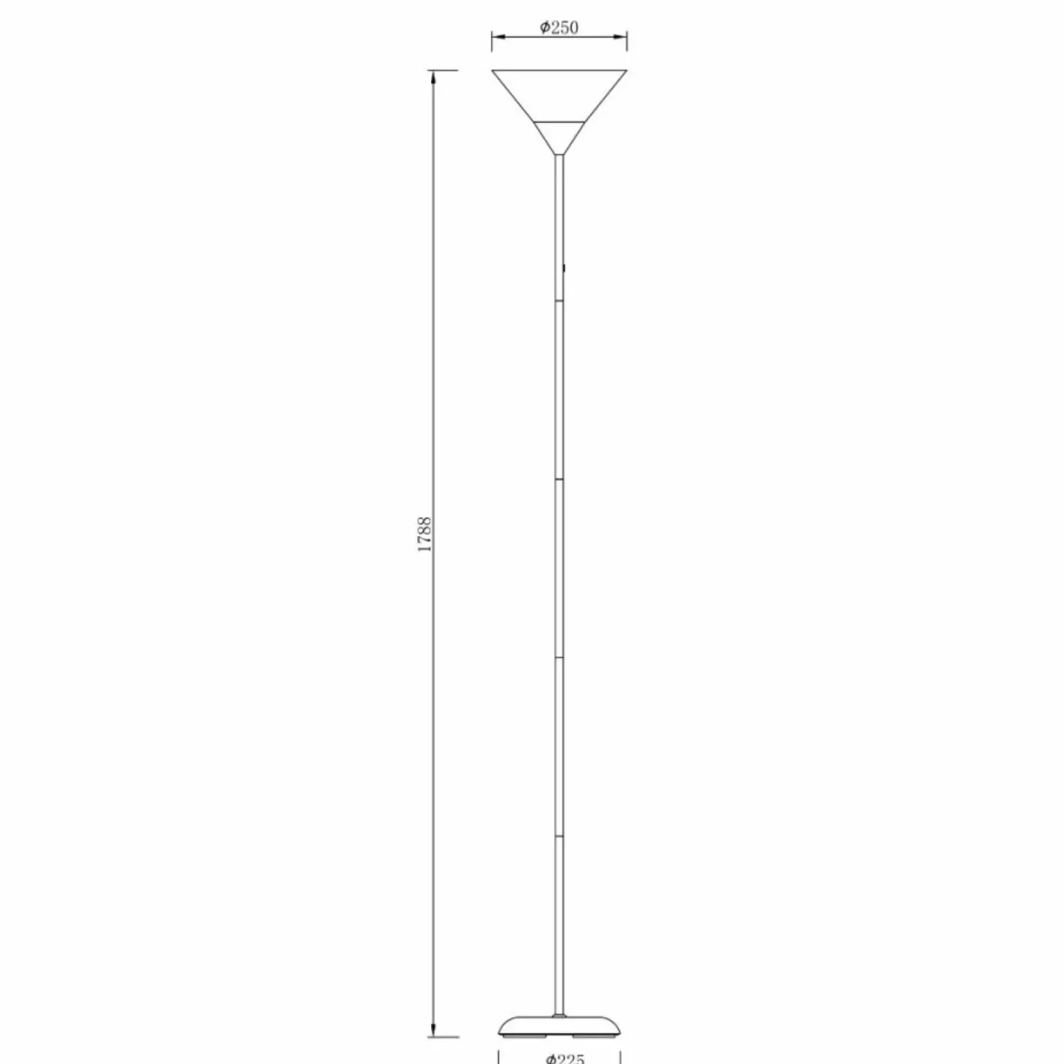 Sklep Kaja Prosta lampa podłogowa w stylu retro ZM CL-3800H-SL MOREN | Kaja