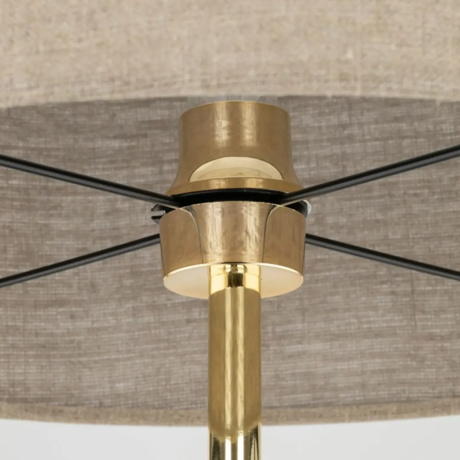 Sklep Kaja Prosta lampa stojąca do salonu TK 16035 UMBERTO LINEN GOLD | Kaja