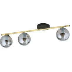 Best Prosta lampa sufitowa z grafitowymi kloszami 1250/3 z serii MONZA Żyrandole Nowoczesne