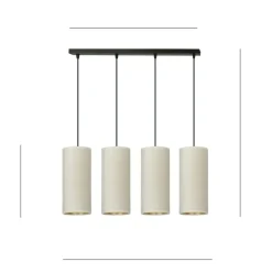 Store Prosta lampa wisząca nad stół w salonie 1059/4 BENTE | Kaja Żyrandole Nowoczesne