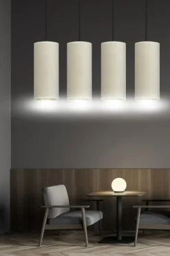 Store Prosta lampa wisząca nad stół w salonie 1059/4 BENTE | Kaja Żyrandole Nowoczesne
