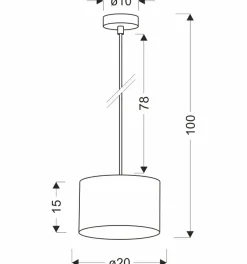 Best Prosta lampa wisząca z czarno-złotym abażurem 31-37572 PANDY | Kaja Żyrandole Nowoczesne