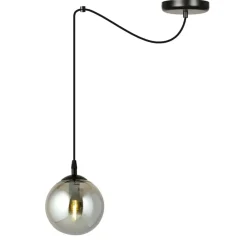 Cheap Prosta lampa wisząca z jedną grafitową kulą 937/1 | Kaja Oświetlenie Żyrandole Nowoczesne