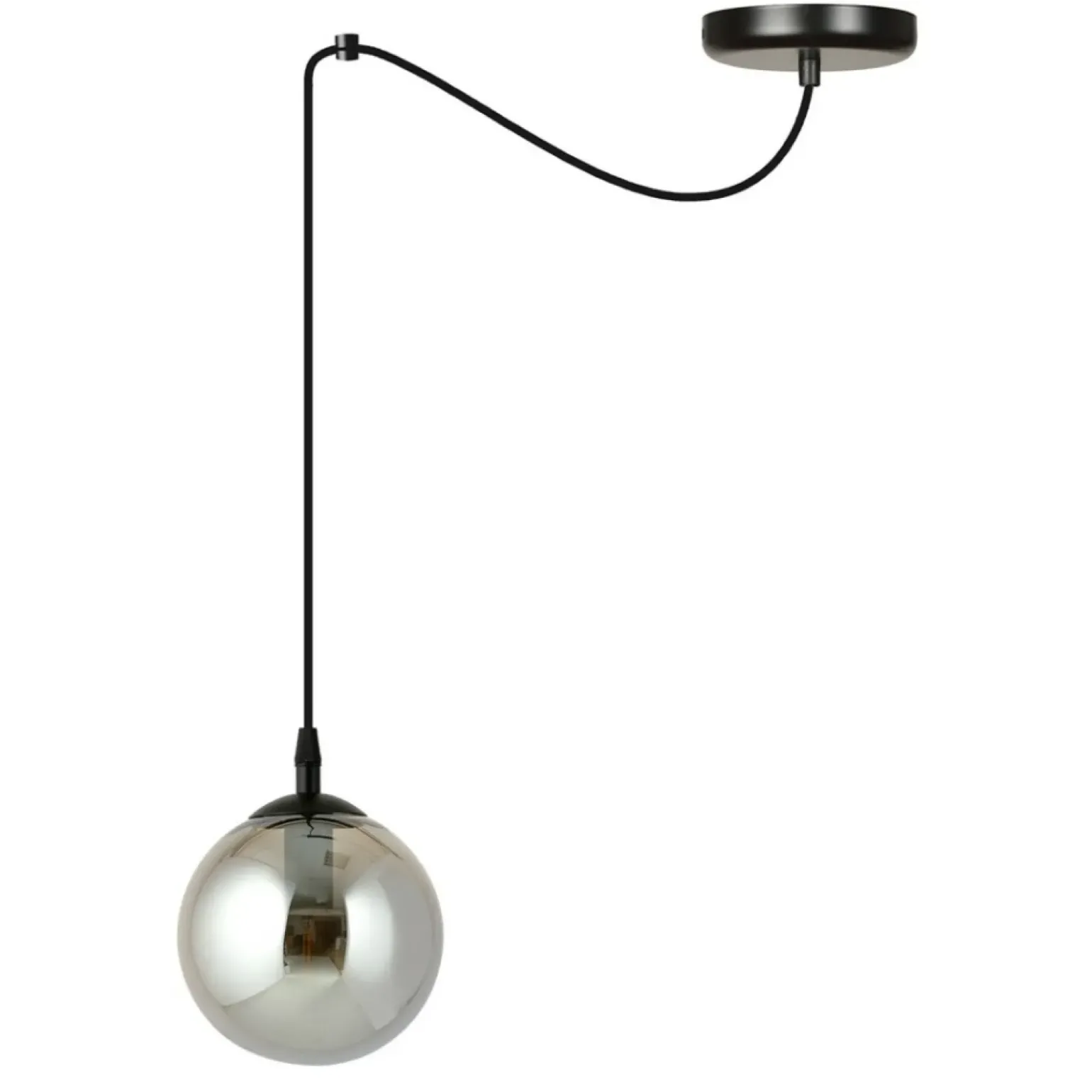 Cheap Prosta lampa wisząca z jedną grafitową kulą 937/1 | Kaja Oświetlenie Żyrandole Nowoczesne