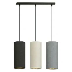 Clearance Prosta lampa wisząca z kolorowymi abażurami 1068/3 BENTE | Kaja Żyrandole Nowoczesne