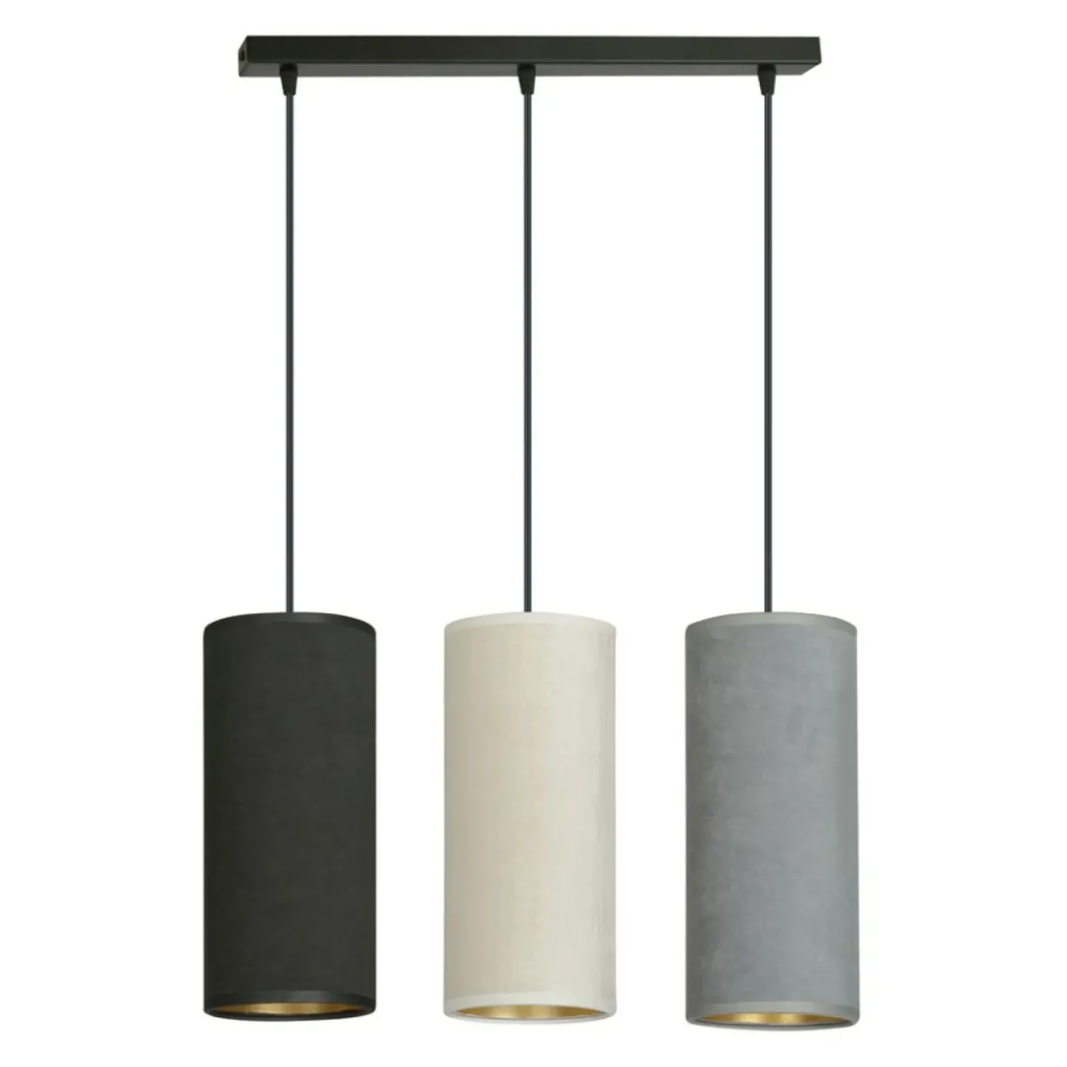 Clearance Prosta lampa wisząca z kolorowymi abażurami 1068/3 BENTE | Kaja Żyrandole Nowoczesne