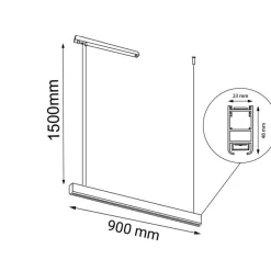Cheap Prosta lampa z ciepłym światłem 90cm 3000K ANT 1946 ISASEKI | Kaja Żyrandole Nowoczesne