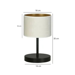 Sklep Kaja Prosta lampka do oświetlenia szafki nocnej 1052/LN1 HILDE | Kaja