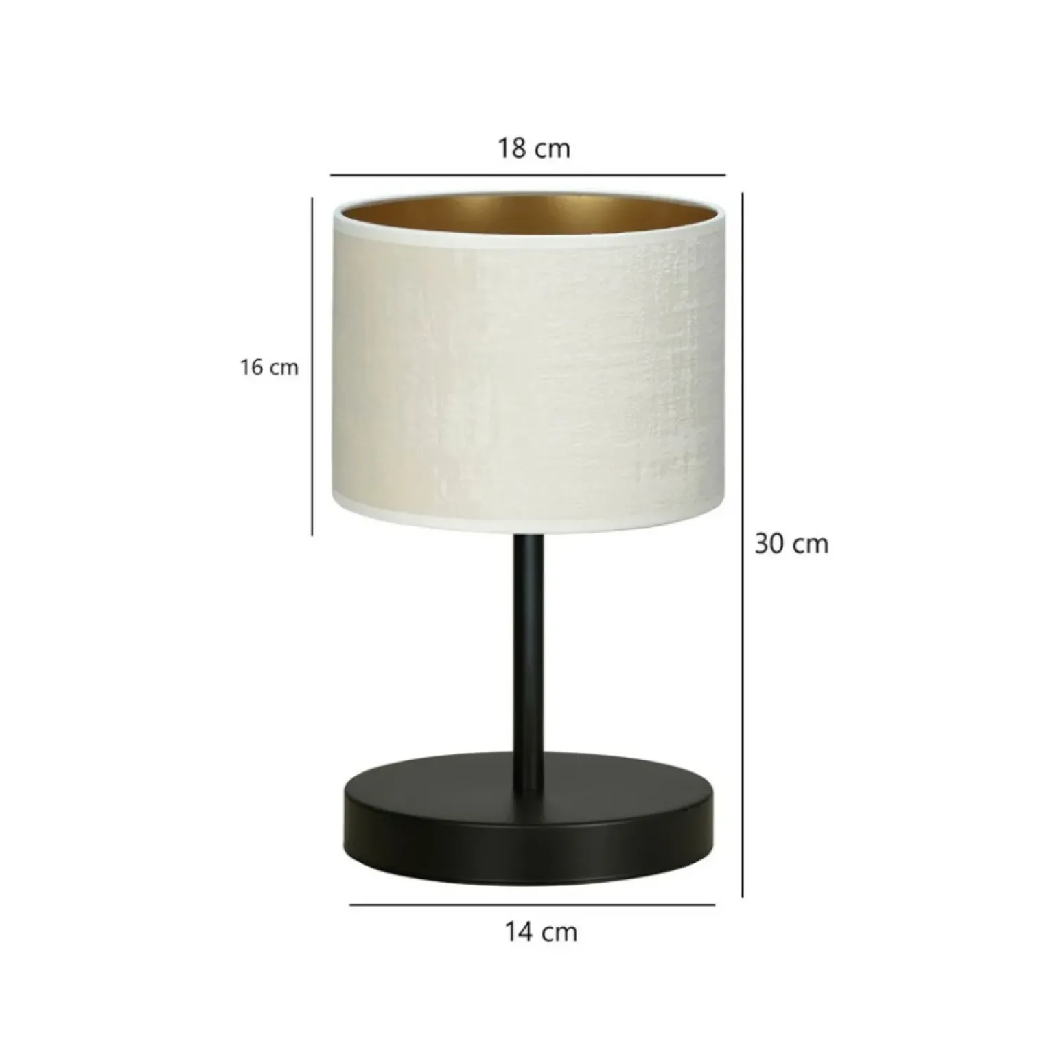 Sklep Kaja Prosta lampka do oświetlenia szafki nocnej 1052/LN1 HILDE | Kaja