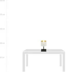 Sklep Kaja Prosta lampka stołowa z abażurem, do sypialni 1145/LN1 JORDAN | Kaja